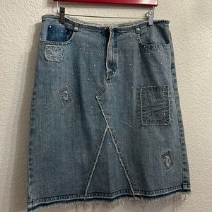 Vintage express denim skirt